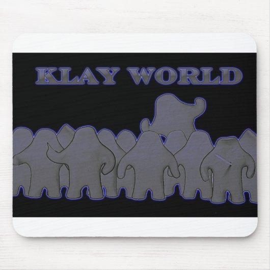 Klay World Black Glow MousPad Muismat (Voorkant)