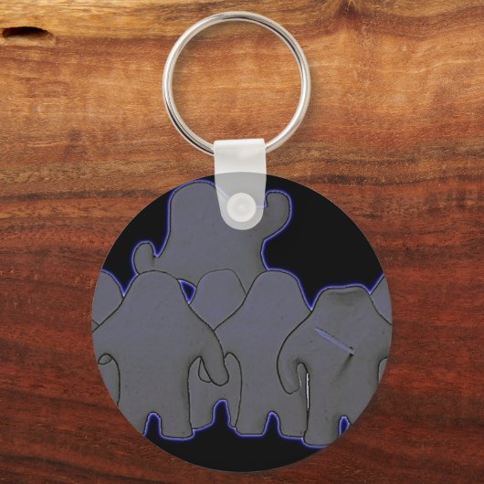 Klay World Donkere Sleutelhanger (Voorkant)