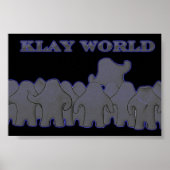 Klay World Poster Black Glow (Voorkant)