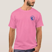 Klearwater Beach Blue Ocean Wave Circle Design T-shirt (Voorkant)