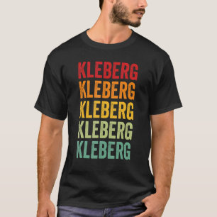 Kleberg County Texas Rainbow Text Design T-shirt