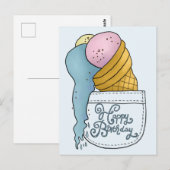 kleckerndes Eis Briefkaart (Voorkant / Achterkant)