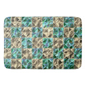 Kledig mintgroene tot beige tegels of gekleurde sc badmat (Voorkant)