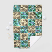 Kledig mintgroene tot beige tegels of gekleurde sc golfhanddoek (Insitu)