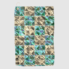 Kledig mintgroene tot beige tegels of gekleurde sc golfhanddoek