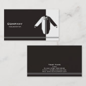 Kleding 2 van mannen visitekaartje (Voorkant / Achterkant)