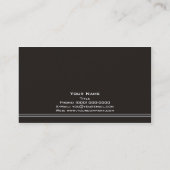 Kleding 2 van mannen visitekaartje (Achterkant)