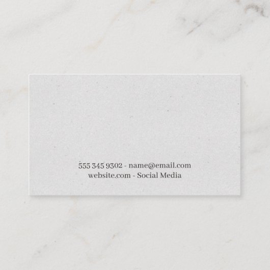 Kleding aan hangers | Fashionista Visitekaartje (Achterkant)