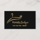 Kleding Aangepast T Shirt Afdrukkleding Winkel Bus Visitekaartje (Voorkant)