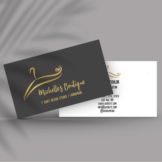 Kleding Aangepast T Shirt Afdrukkleding Winkel Bus Visitekaartje