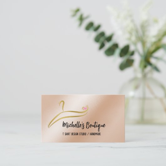 Kleding Aangepast T Shirt Afdrukkleding Winkel Visitekaartje (Staand voorkant)