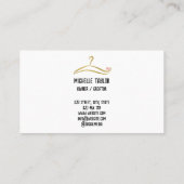 Kleding Aangepast T Shirt Afdrukkleding Winkel Visitekaartje (Achterkant)