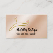 Kleding Aangepast T Shirt Afdrukkleding Winkel Visitekaartje (Voorkant)