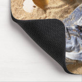Kleding achter op strand muismat (Hoek)