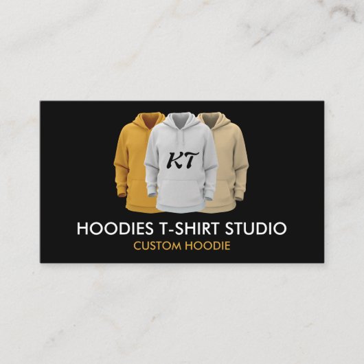Kleding Apparel Sweatshirt Aangepaste Monogram Hoo Visitekaartje (Voorkant)