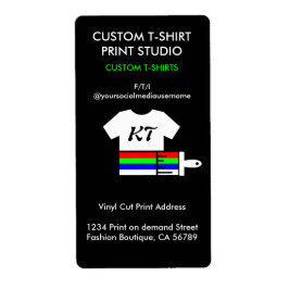 Kleding Apparel T-shirt Pod Vinyl Etiket