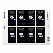 Kleding Apparel T-shirt Pod Vinyl Etiket (Full Sheet)