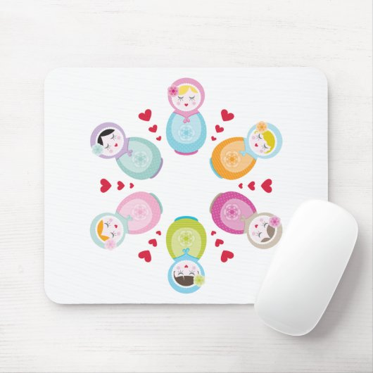 KLEDING:: babushka poppen - mandala Muismat (Met muis)