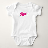 Kleding Baby april Romper (Voorkant)