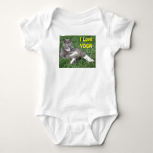 Kleding Baby Ik hou van Yoga Romper