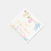 Kleding Baby shower servetten (Hoek)