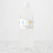 Kleding Baby shower Waterfles Etiket (Achterkant)