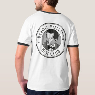 Kleding - Benoit Hot Club (B&W Logo front&back) T-shirt