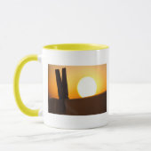 Kleding bij zonsopgang mok (Links)