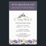 Kleding Boutique Grand Reopening Covid Safety Flyer<br><div class="desc">Een volledig samenhangend collectie voor al uw bedrijfsproducten en leveringen. Raadpleeg de beschermers van uw heropening met nieuwe, heldere veiligheidsmaatregelen. Een collectie producten om de richtlijnen voor sociale afstanden te promoten.Deze producten zijn geweldig om ervoor te zorgen dat zowel werknemers als klanten de richtlijnen voor sociale afstanden volgen. Voeg uw...</div>