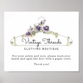 Kleding Boutique-hand waskamer Poster (Voorkant)