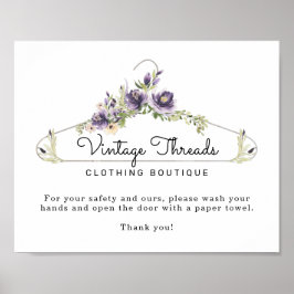 Kleding Boutique-hand waskamer Poster