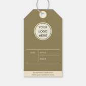 Kleding Boutique Mode Small Business Prijs Label Cadeaulabel (Achterkant)