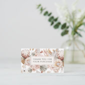 Kleding Boutique Terracotta Bedankt Informatiekaartje (Staand voorkant)