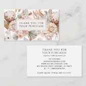 Kleding Boutique Terracotta Bedankt Informatiekaartje (Voorkant / Achterkant)