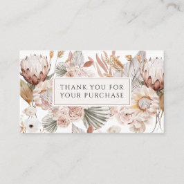 Kleding Boutique Terracotta Bedankt Informatiekaartje