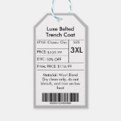 kleding branding prijs korting Labels Cadeaulabel (Voorkant)