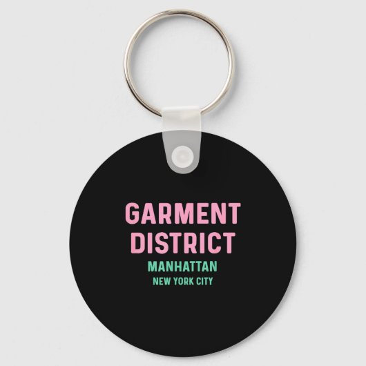 Kleding District - Manhattan - Reis Vakantie Sleutelhanger (Voorkant)