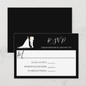 Kleding en smoking - RSVP Kaart (Voorkant / Achterkant)