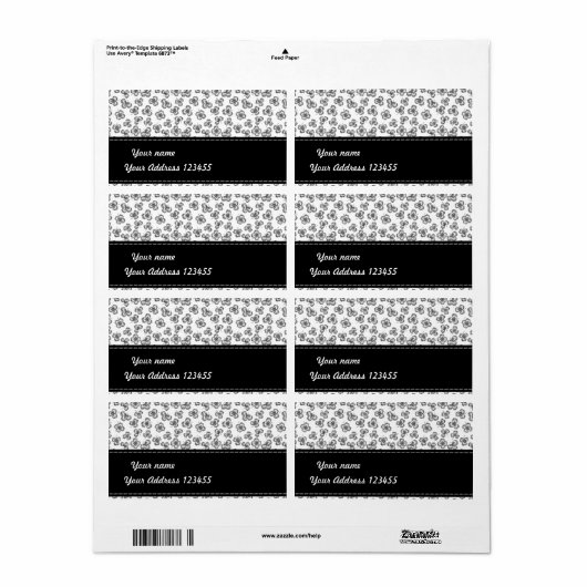 Kleding Etiket (Full Sheet)