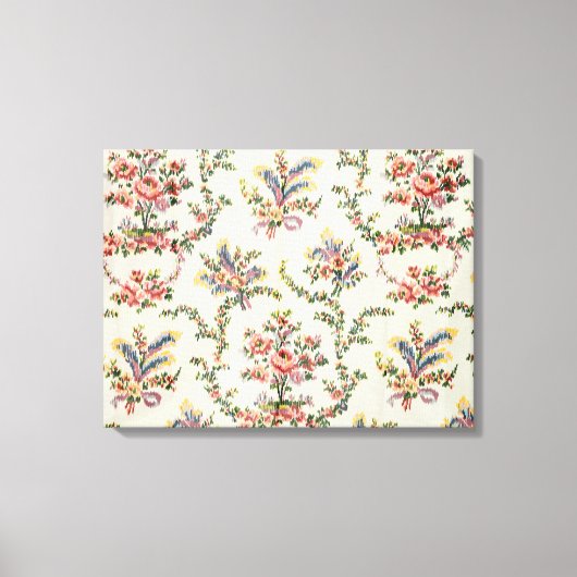 Kleding geweven voor koningin Marie Antoinette bij Canvas Afdruk (Voorkant)