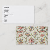 Kleding geweven voor koningin Marie Antoinette bij Visitekaartje (Voorkant / Achterkant)