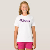 Kleding Girls Ebony T-shirt (Voorkant volledig)