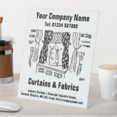 Kleding Gordijnen & Stoffen Reclamebord Met Voetstuk (Insitu)
