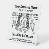 Kleding Gordijnen & Stoffen Reclamebord Met Voetstuk (Voorkant)