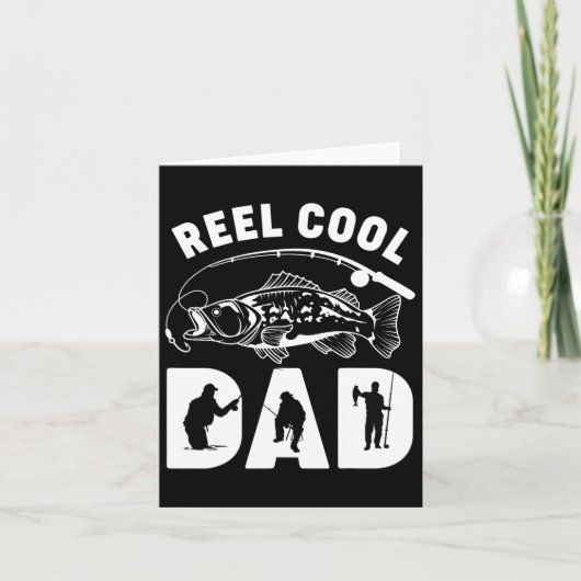 Kleding Grappig Vissen Reel Cool Dad Vaderdag Kaart (Voorkant)