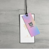 Kleding Hang Label Logo Holografische Gradiënt Pri Mini Visitekaartjes