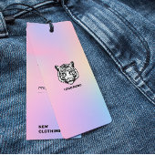 Kleding Hang Label Logo Holografische Gradiënt Pri Mini Visitekaartjes