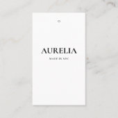 Kleding Hang Label met Prijs, Grootte, Stijl & Soc (Voorkant)