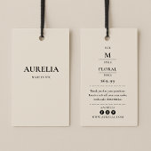 Kleding Hang Label met Prijs, Grootte, Stijl & Soc