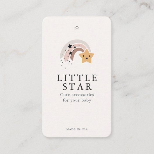 Kleding Hang Label met Prijs, Grootte, Stijl & Soc (Voorkant)